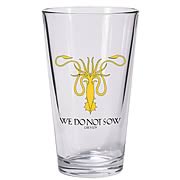 Game of Thrones Greyjoy Sigil Kraken Symbol Pint Glass